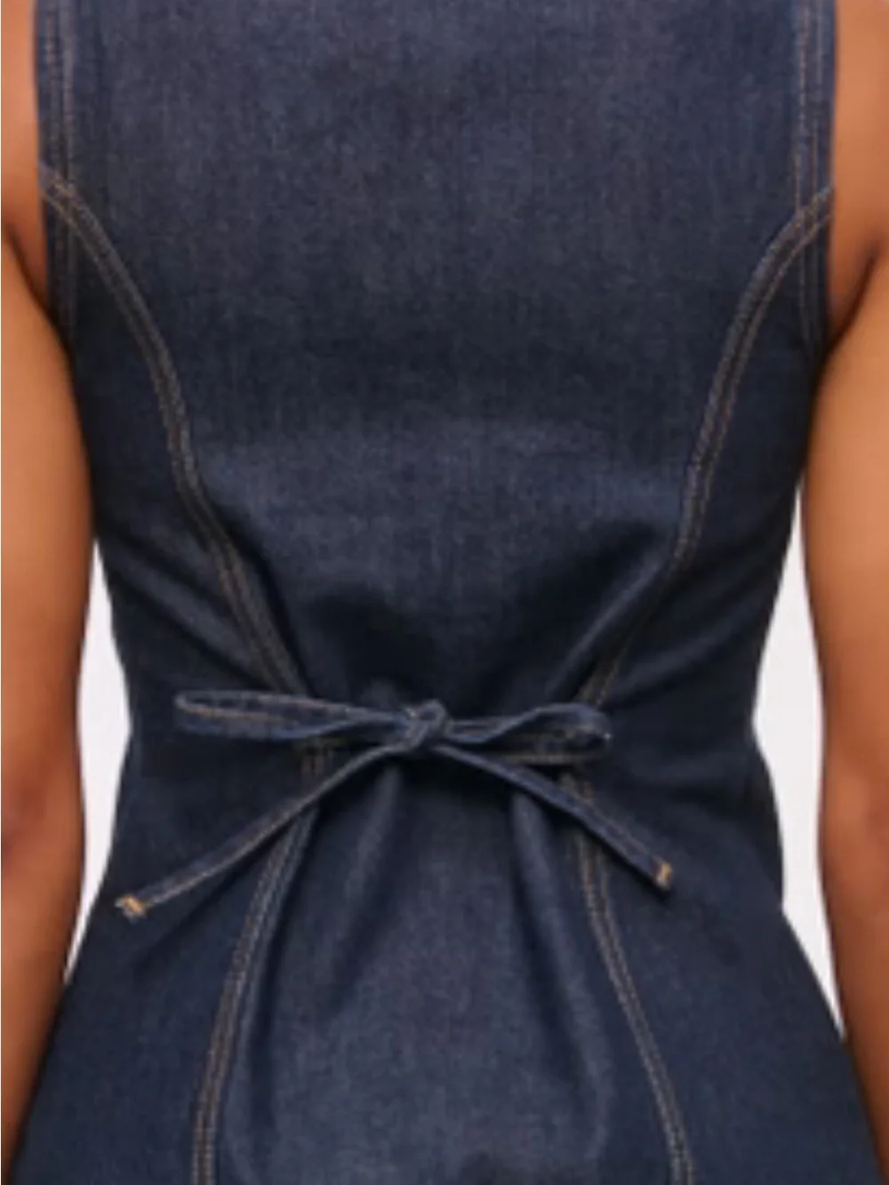 Abercrombie and Fitch Dark Wash Denim Vest XS - Picture 2 of 8